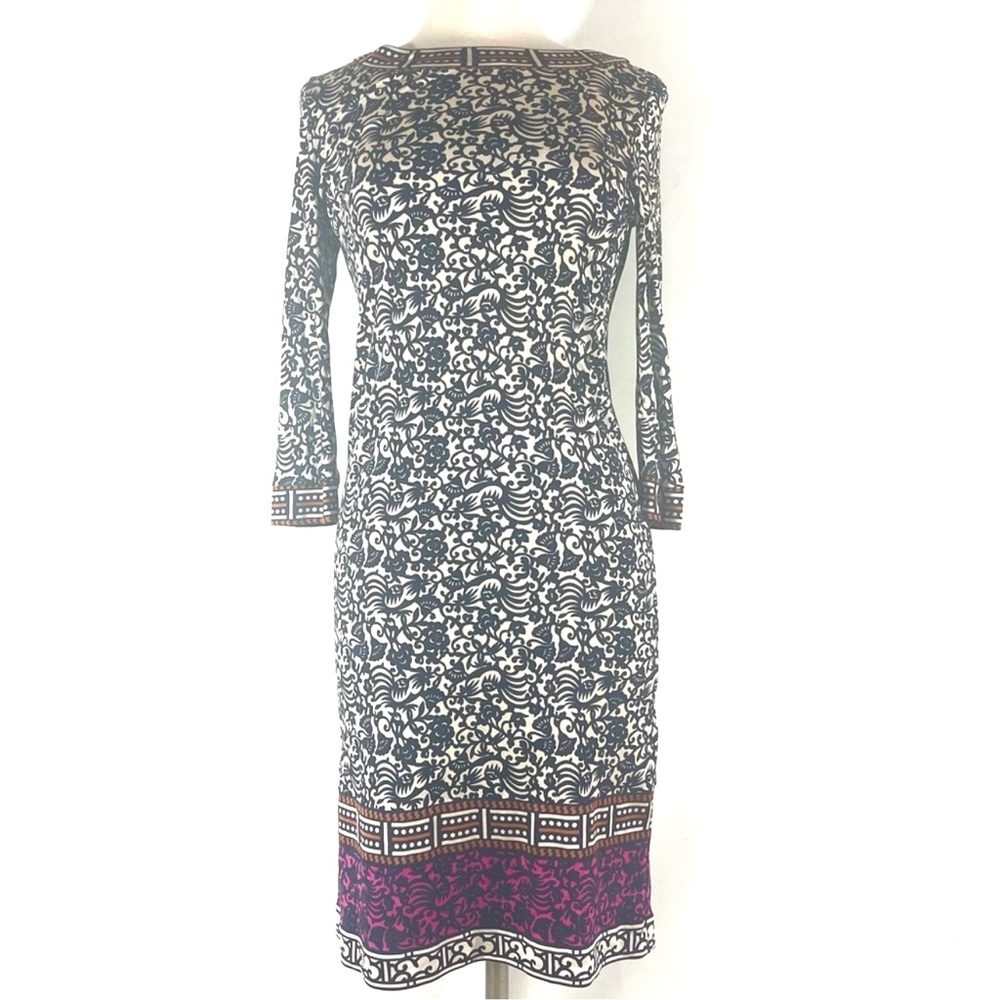 Tory Burch floral silk dress M